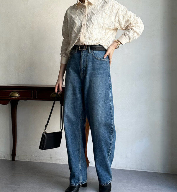  「【ベストセラーアイテム】カーブデニム」|デニム|