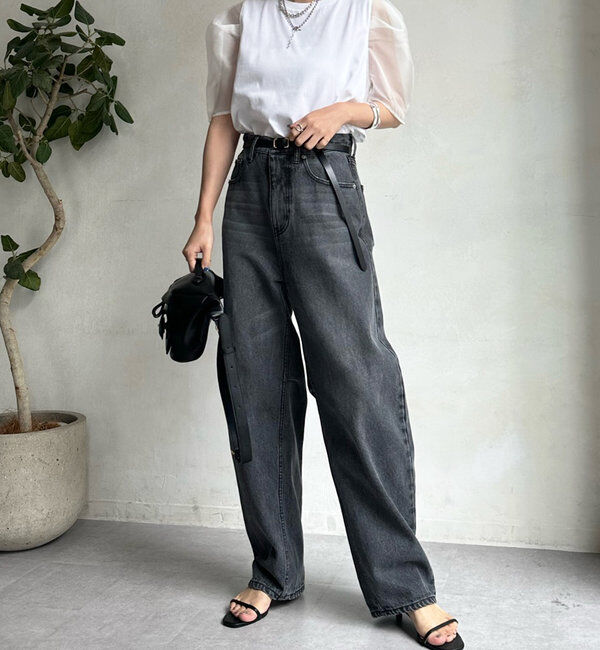  「【ベストセラーアイテム】カーブデニム」|デニム|