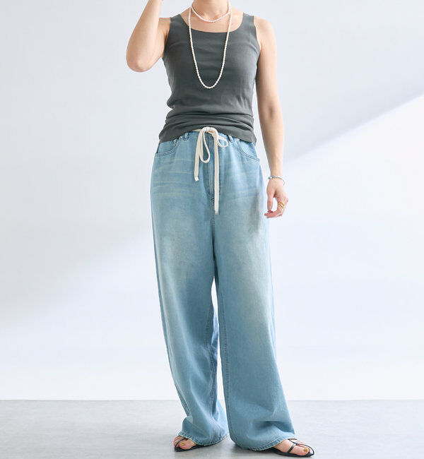  「【RIVE DROITE 名品インナー】シームレスタンク」|キャミソール|