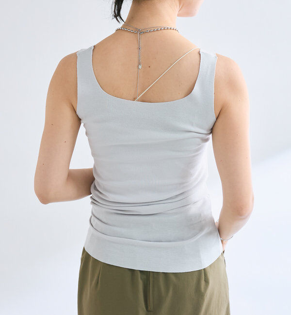 「【RIVE DROITE 名品インナー】シームレスタンク」|キャミソール|