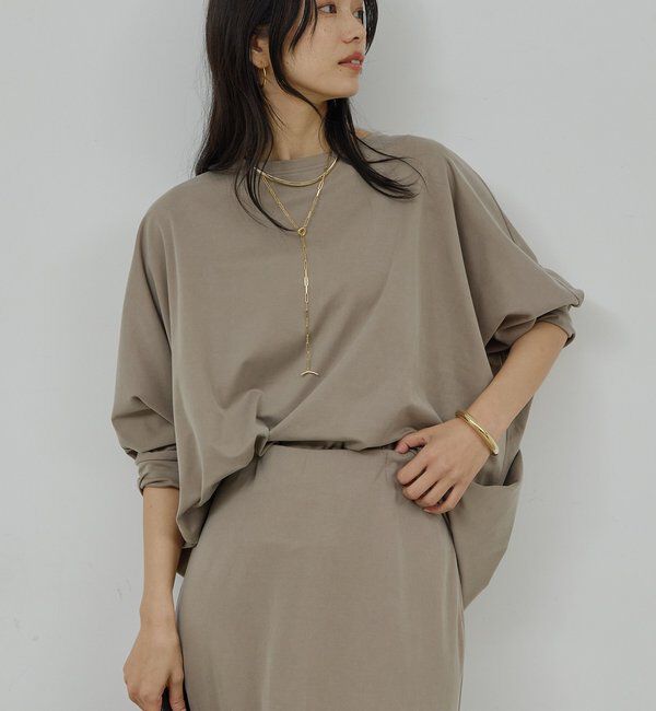  「【セットアップ対応】キュプラジャージードルマンプルオーバー」|Tシャツ・カットソー|