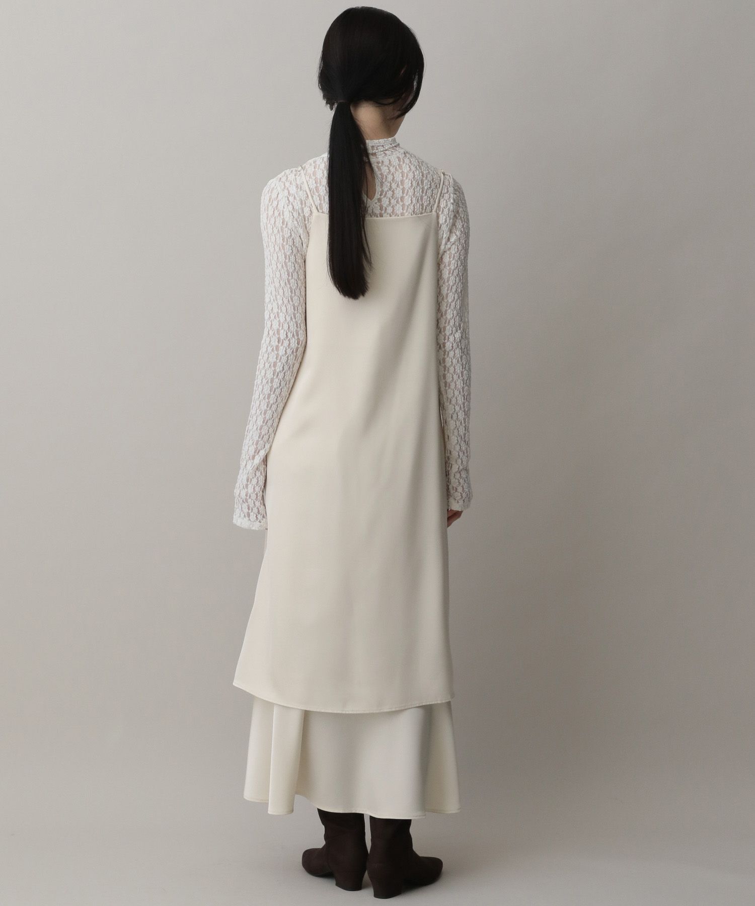 A part by 「サテンティアードキャミワンピース」|ワンピース|