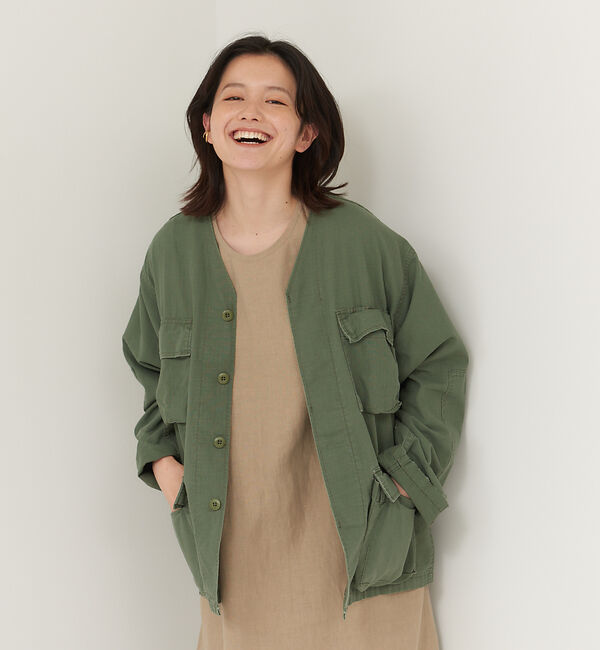 collex「【ROTHCO/ロスコ】Vネック シャツジャケット」|ブルゾン・スタジャン|