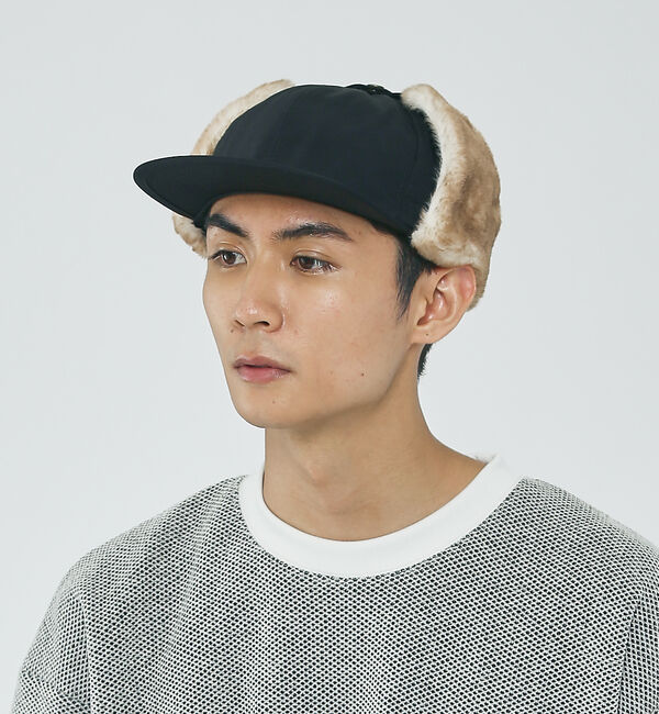 ABAHOUSE「【CORDURA 耳あて付き 抗菌 消臭】コーデュラ 60/40 フラップキャッ」|その他|ブラック