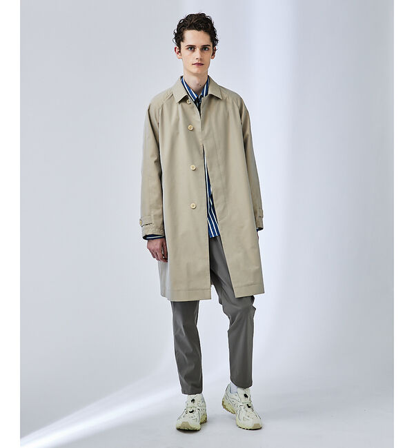 ABAHOUSE「【玉虫ツイル】ステンカラーコート / スプリングコート」|ステンカラーコート|