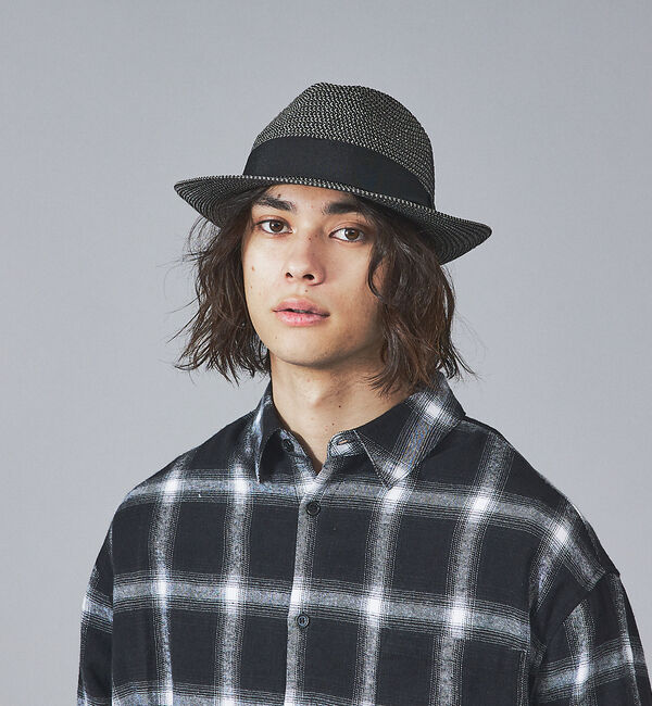 ABAHOUSE「【RUBEN/ルーベン】PAPER FOLDING/折りたたみ可能ハット」|その他|ブラック