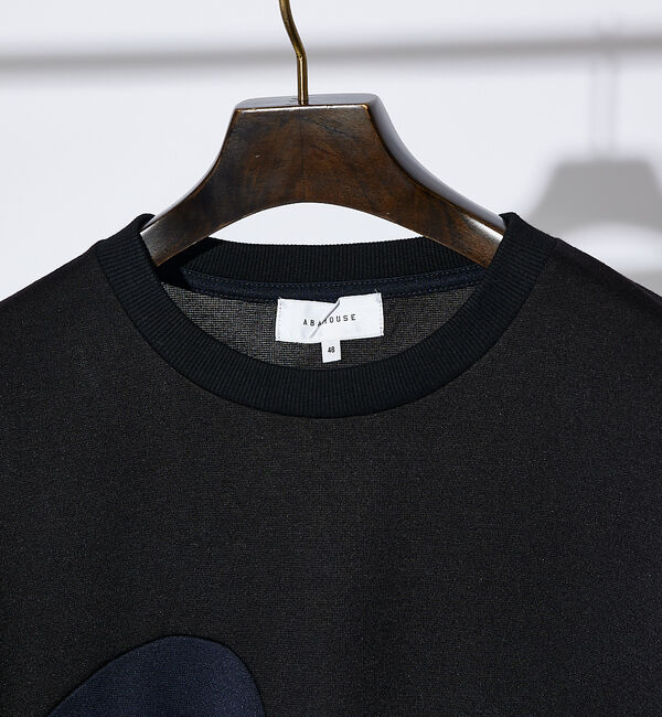 ABAHOUSE「Vネック スキッパー 長袖Tシャツ」|Tシャツ・カットソー|