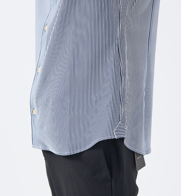 ABAHOUSE「【FLEX】ナロウストライプ 半袖シャツ/ジャージシャツ」|シャツ・ブラウス|