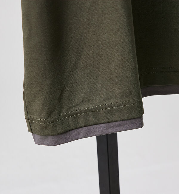 ABAHOUSE「【キーネック】クリアポンチ フェイクレイヤード Tシャツ」|Tシャツ・カットソー|