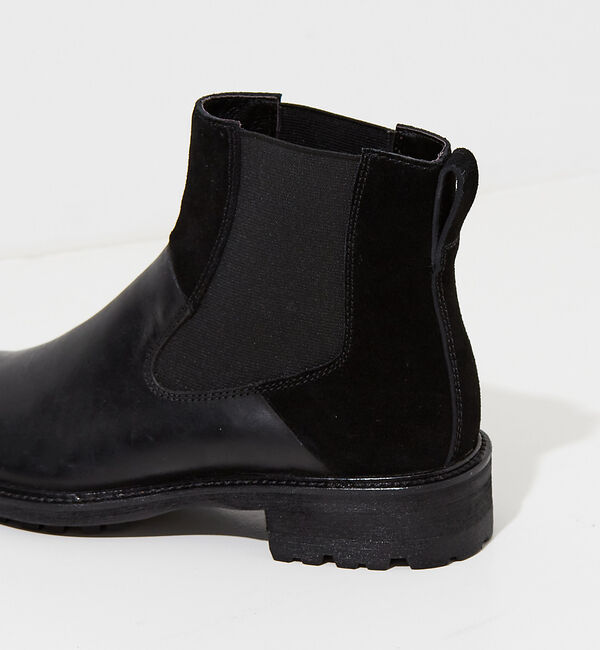 alfredoBANNISTER「ベロア切替 サイドゴアブーツ」|ショートブーツ|