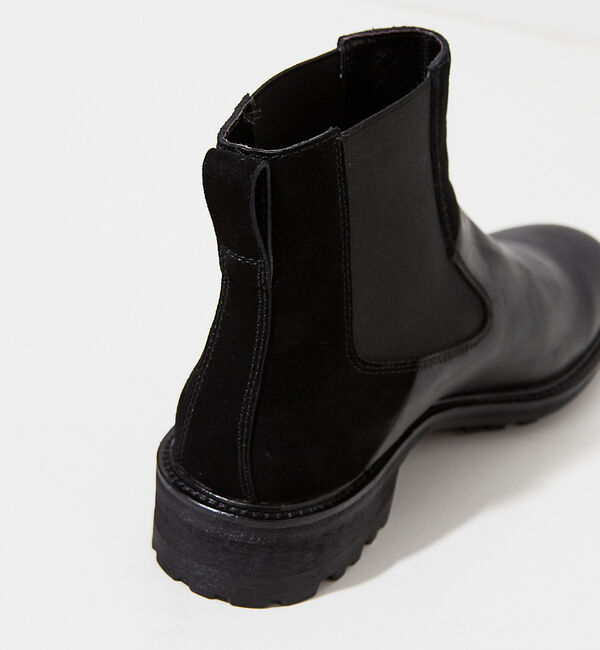 alfredoBANNISTER「ベロア切替 サイドゴアブーツ」|ショートブーツ|
