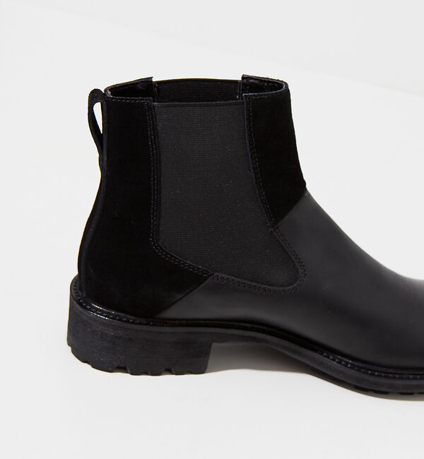 alfredoBANNISTER「ベロア切替 サイドゴアブーツ」|ショートブーツ|