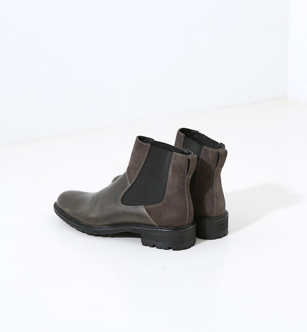 alfredoBANNISTER「ベロア切替 サイドゴアブーツ」|ショートブーツ|