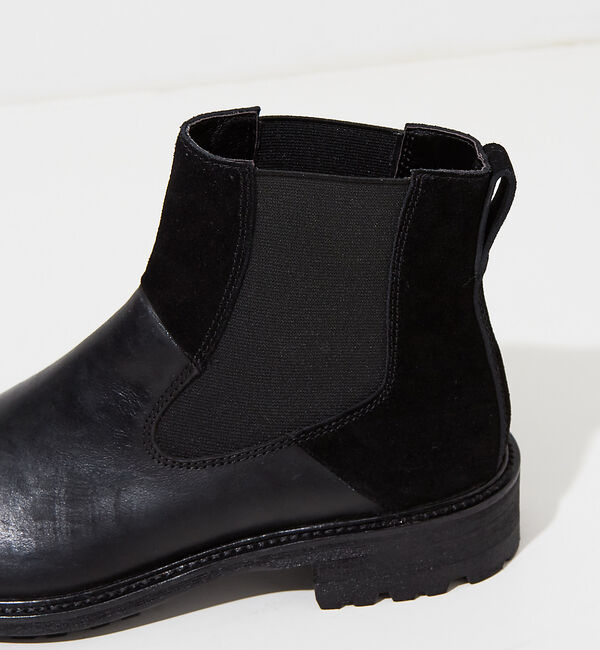 alfredoBANNISTER「ベロア切替 サイドゴアブーツ」|ショートブーツ|