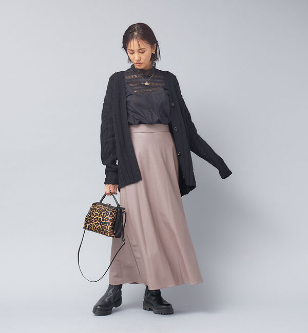 Rouge vif「シープレザークロススカート」|スカート|