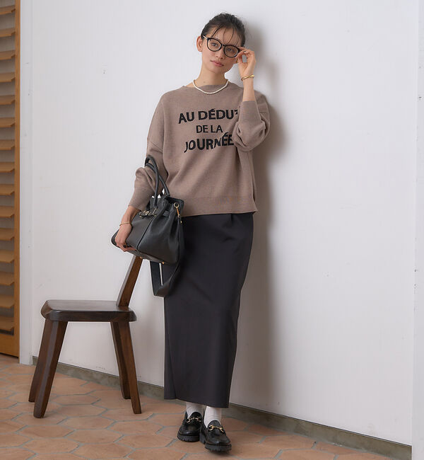 Rouge vif「【一部店舗限定】 ジャガードロゴニット」|ニット・セーター|