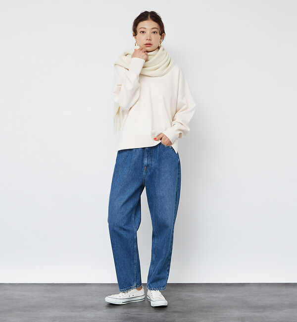 Rouge vif「Vネックドロップスリーブハイゲージニット」|ニット・セーター|