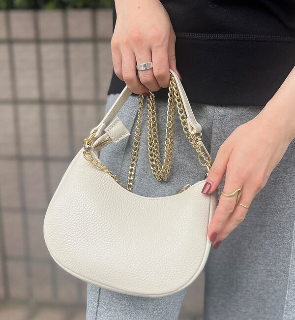 Rouge vif「【AULENTTI/オウレンティ】スモールハーフムーンショルダーバッグ」|ショルダー・メッセンジャー|