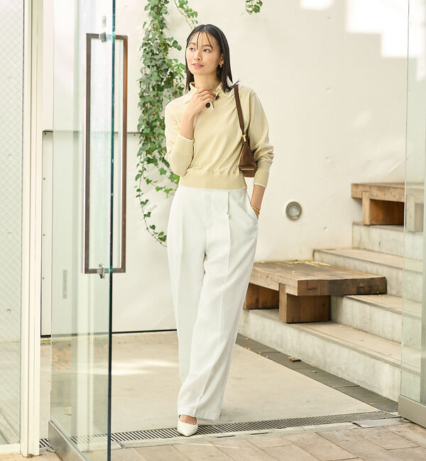 Rouge vif「カラースキームポロニットプルオーバー」|ニット・セーター|