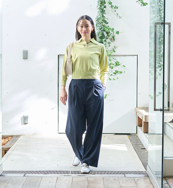 Rouge vif「カラースキームポロニットプルオーバー」|ニット・セーター|