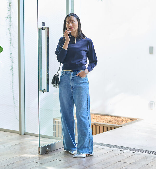 Rouge vif「カラースキームポロニットプルオーバー」|ニット・セーター|