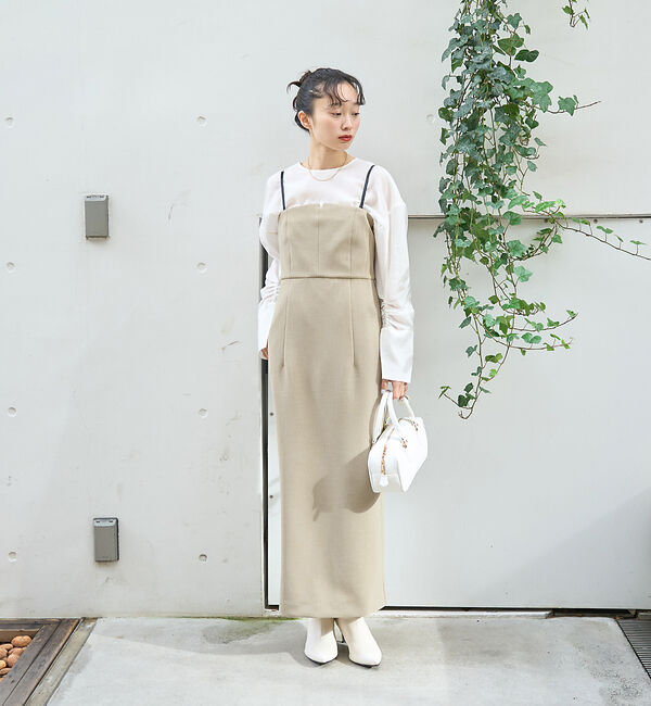 Rouge vif「クルーネック袖ギャザーシアーブラウス」|シャツ・ブラウス|