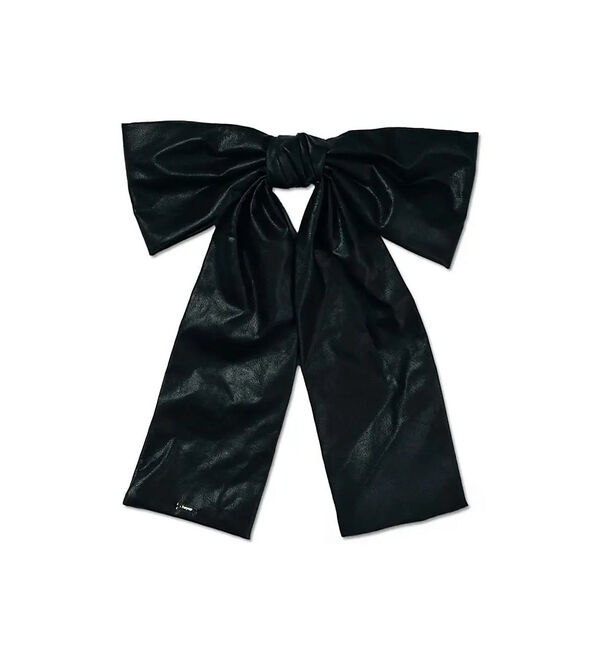 Rouge vif「【heyep／ヘイップ】フェイクレザーラージリボンバレッタ」|ヘアバンド|