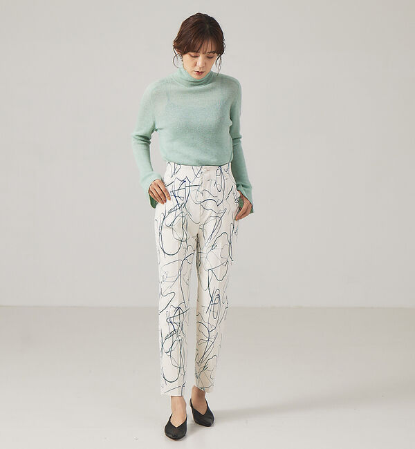 qualite「シアーモヘアリブタートルニット」|ニット・セーター|