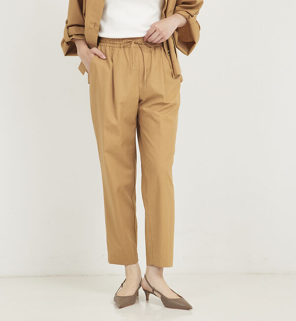 qualite「ダンプイージーテーパードパンツ」|その他|ベージュ