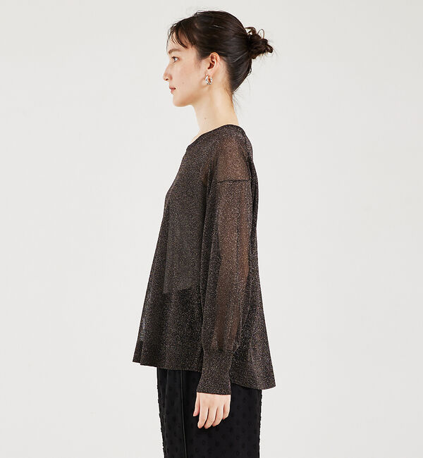 qualite「ラメシアーニットプルオーバー」|ニット・セーター|