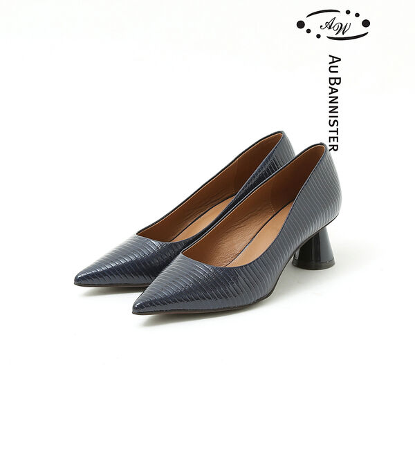 AU BANNISTER「【晴雨兼用】ヒールパンプス」|レインシューズ|ネイビー