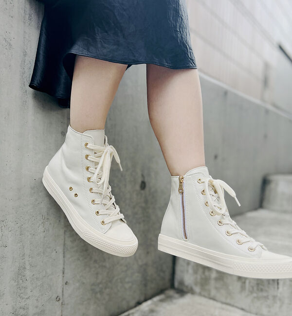 AU BANNISTER「【販売店舗限定】サイドジップハイカットスニーカー」|スニーカー|ホワイト