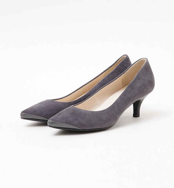 AU BANNISTER「ポインテッドラインパンプス」|パンプス|グレー