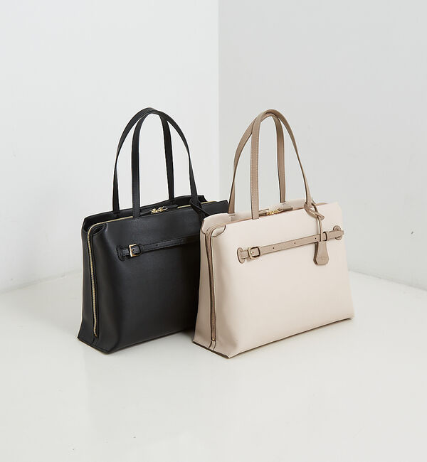 LOWELL things「【BAILA掲載】Squlay/ベルテッドセパレートトートL」|ビジネスバッグ|