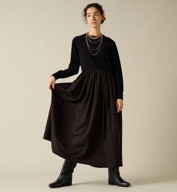 Liesse「布帛コンビニットワンピース」|ワンピース|