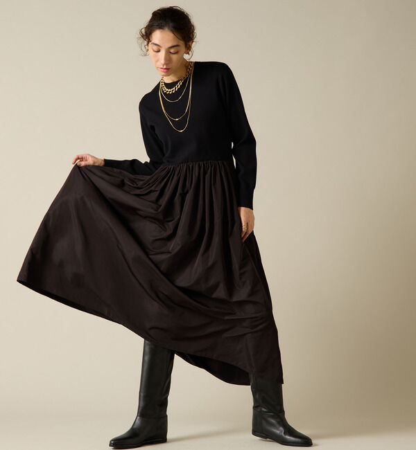 Liesse「布帛コンビニットワンピース」|ワンピース|