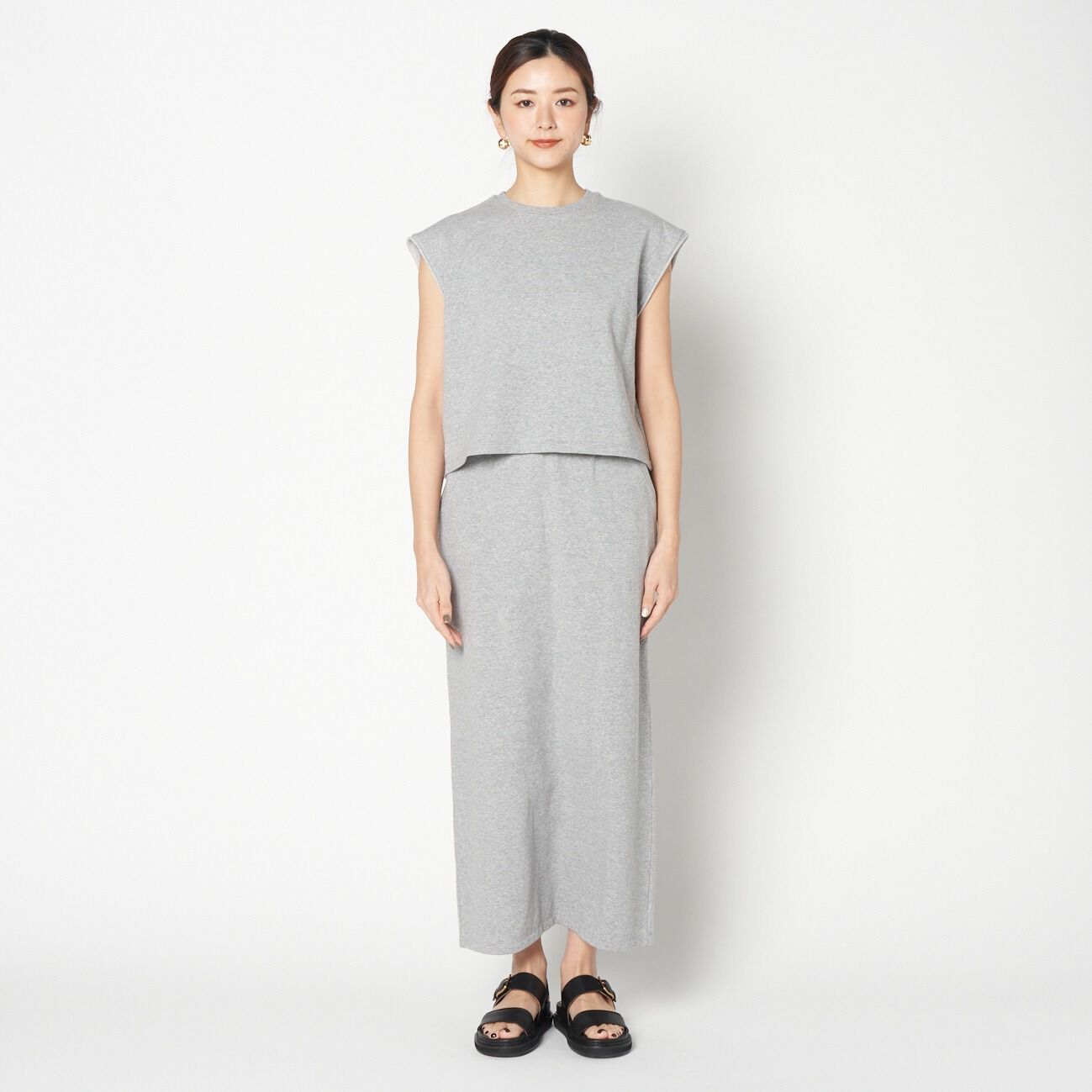 HELIOPOLE「HELIOPOLE I LINE SWEAT SKIRT」|スカート|