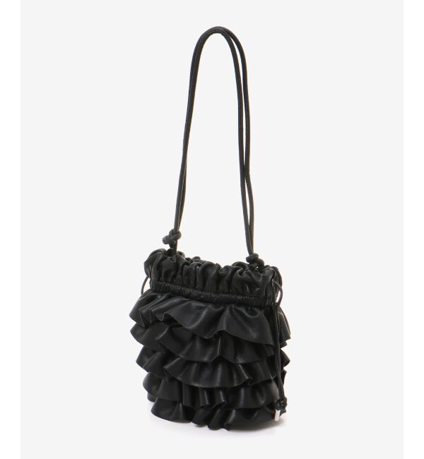 le.coeur blanc「PUフリルギャザーミニショルダー」|ショルダー・メッセンジャー|