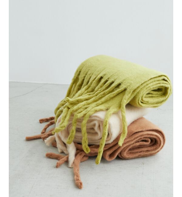 le.coeur blanc「Fluffyストール」|ストール|Ｌ／グリーン