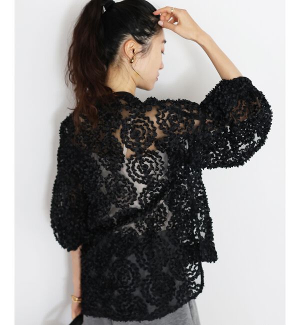  「TORRAZZO DONNA別注フラワーレースブラウス」|シャツ・ブラウス|