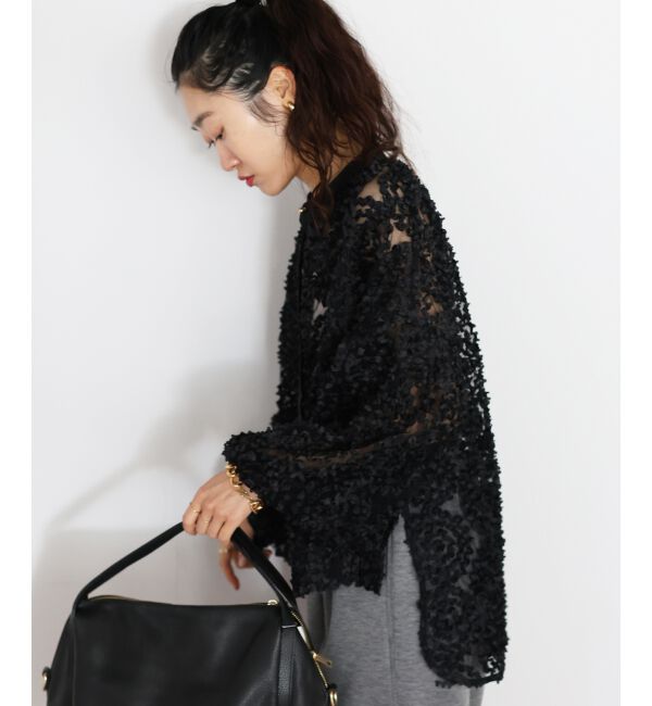  「TORRAZZO DONNA別注フラワーレースブラウス」|シャツ・ブラウス|