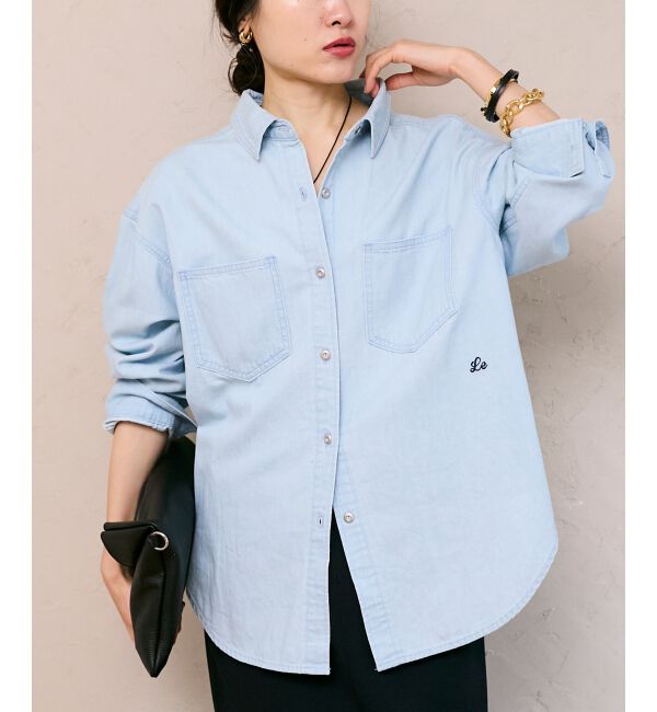  「エンブロイダリーカラーオーバーシャツ」|シャツ・ブラウス|