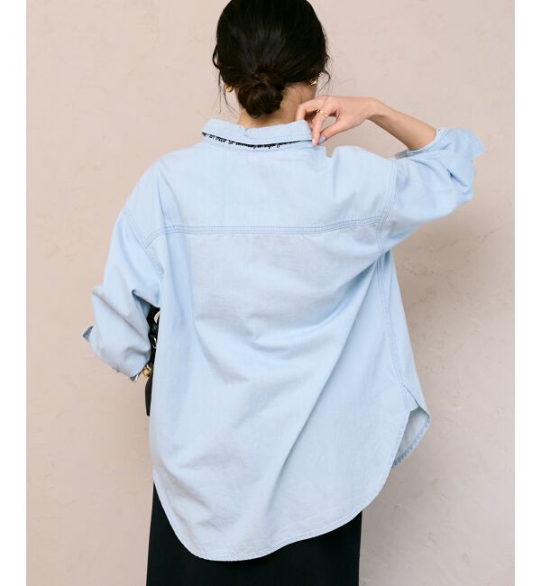  「エンブロイダリーカラーオーバーシャツ」|シャツ・ブラウス|