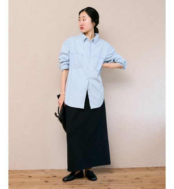  「エンブロイダリーカラーオーバーシャツ」|シャツ・ブラウス|