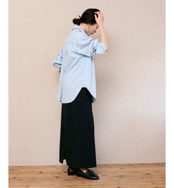  「エンブロイダリーカラーオーバーシャツ」|シャツ・ブラウス|