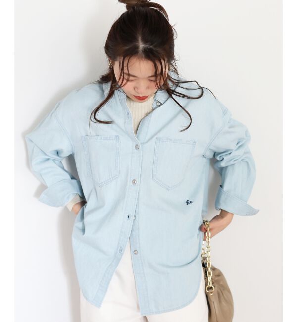  「エンブロイダリーカラーオーバーシャツ」|シャツ・ブラウス|