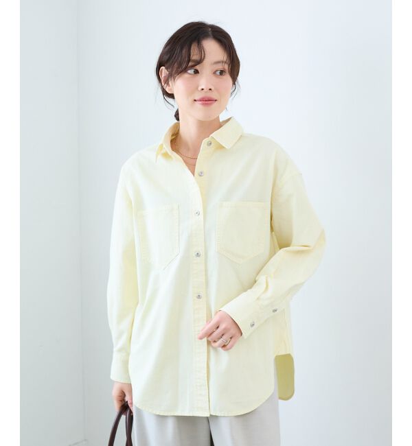  「エンブロイダリーカラーオーバーシャツ」|シャツ・ブラウス|