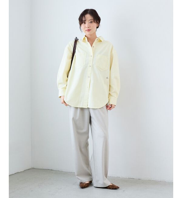  「エンブロイダリーカラーオーバーシャツ」|シャツ・ブラウス|