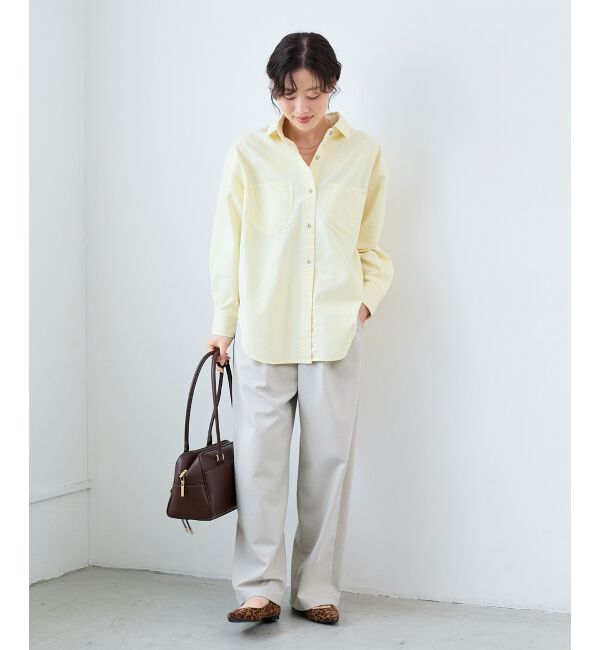  「エンブロイダリーカラーオーバーシャツ」|シャツ・ブラウス|