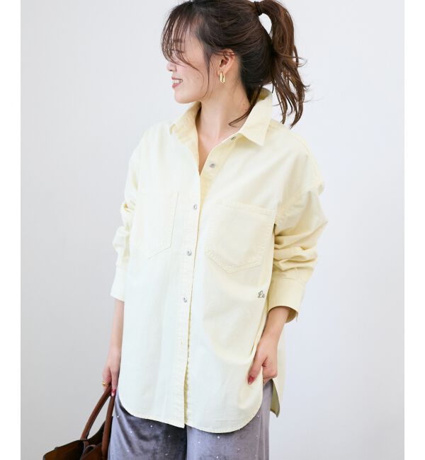  「エンブロイダリーカラーオーバーシャツ」|シャツ・ブラウス|